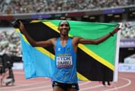 Simbu celebrating after his victory at the Worlds (Image via: Getty)